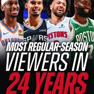 创24年新高！NBA常规赛全美收视人数1.7亿：较上赛季大幅上涨86%